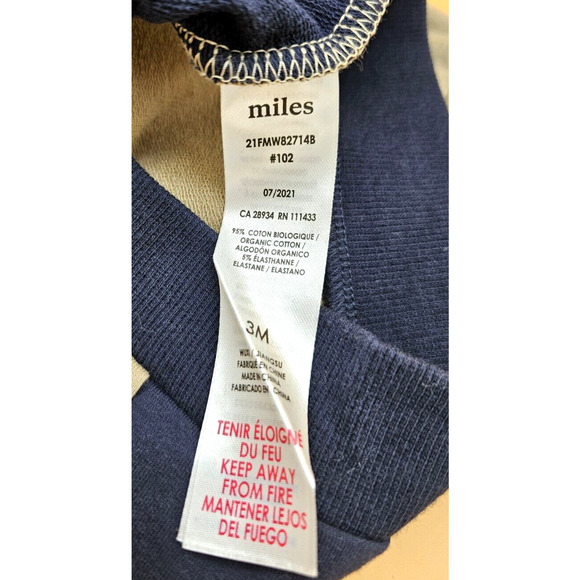 Miles The Label Baby Boy SZ 3 Months Lucky Bowling Pins Strike Beige Sweatshirt - Picture 7 of 9